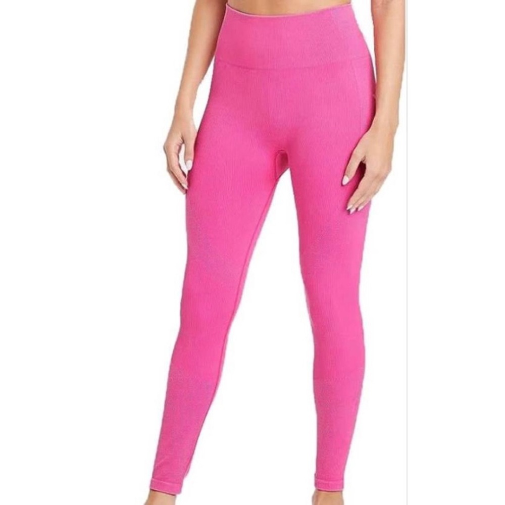 JoyLab High-Rise Ribbed Seamless Leggings